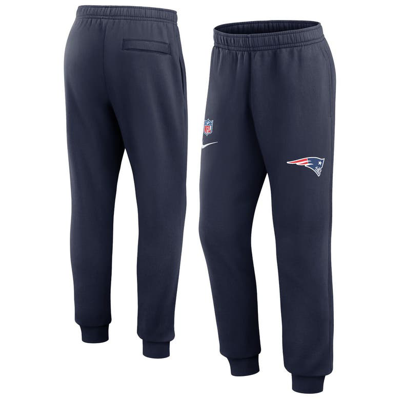 Shop Nike Navy New England Patriots 2023 Sideline Club Jogger Pants