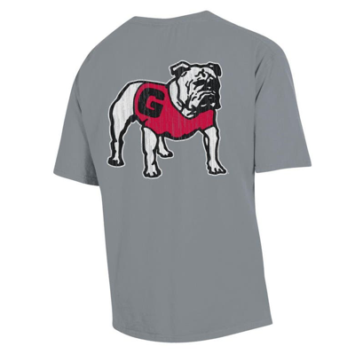 Shop Comfort Wash Graphite Georgia Bulldogs Vintage Logo T-shirt