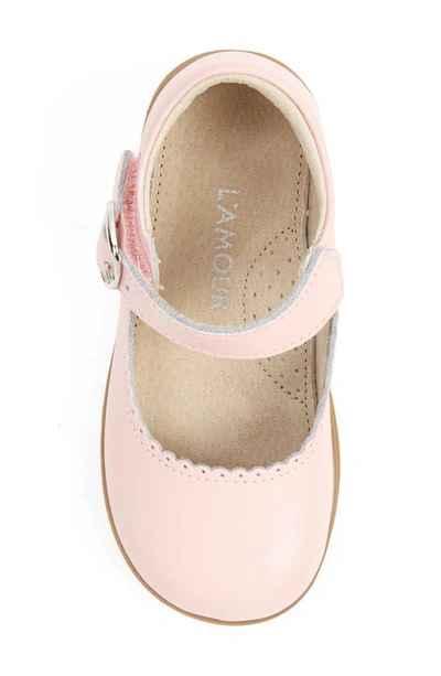 Shop L'amour Kids' Chloe Scalloped Mary Jane In Pink