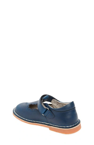 Shop L'amour Kids' Angie Scalloped T-strap Mary Jane In Navy
