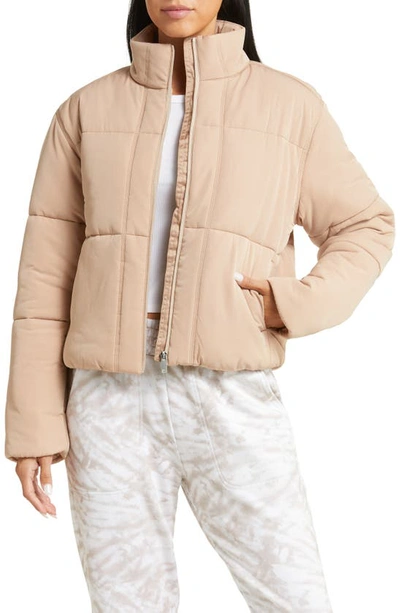 Shop Travismathew Mont Blanc Puff Jacket In Natural