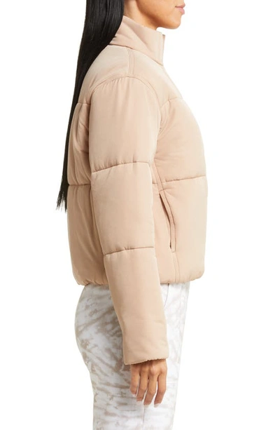 Shop Travismathew Mont Blanc Puff Jacket In Natural