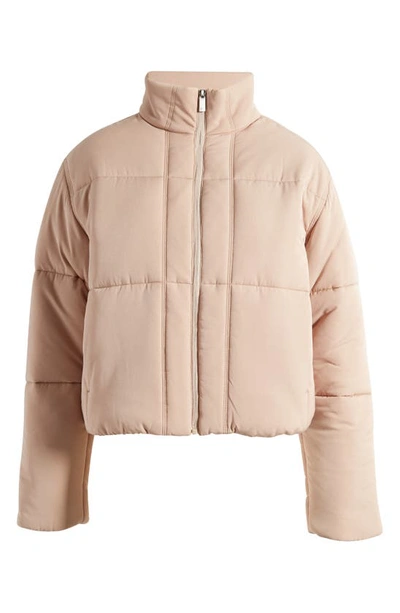 Shop Travismathew Mont Blanc Puff Jacket In Natural