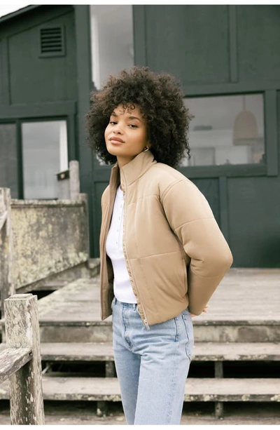 Travismathew Mont Blanc Puff Jacket In Natural