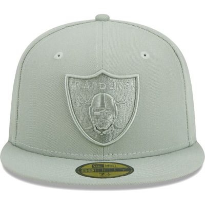 Shop New Era Green Las Vegas Raiders Color Pack 59fifty Fitted Hat