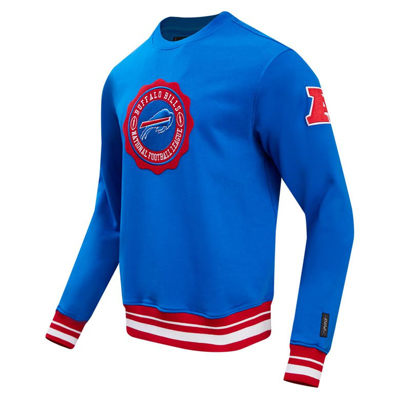 Shop Pro Standard Royal Buffalo Bills Crest Emblem Pullover Sweatshirt