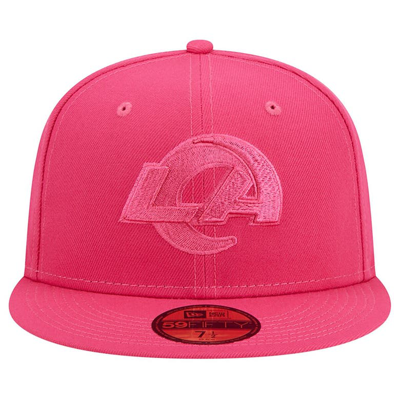 Shop New Era Pink Los Angeles Rams Color Pack 59fifty Fitted Hat