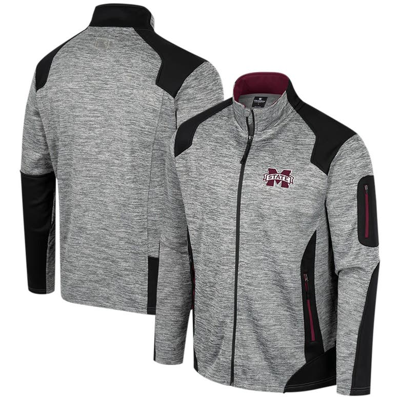 Shop Colosseum Gray Mississippi State Bulldogs Silberman Color Block Full-zip Jacket