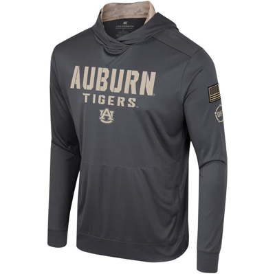 Shop Colosseum Charcoal Auburn Tigers Oht Military Appreciation Long Sleeve Hoodie T-shirt