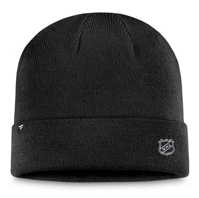 Shop Fanatics Branded  Black Vegas Golden Knights Authentic Pro Cuffed Knit Hat In Charcoal