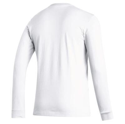 Shop Adidas Originals Adidas  White Louisiana Ragin' Cajuns Vault Script Creator Long Sleeve T-shirt