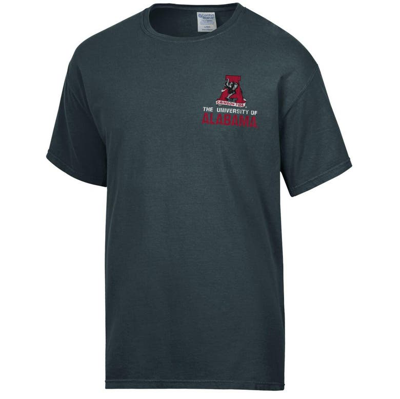 Shop Comfort Wash Charcoal Alabama Crimson Tide Vintage Logo T-shirt