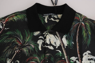 Shop Dolce & Gabbana Black Volcano Sicily Short Sleeve Men's T-shirt