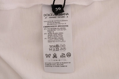 Shop Dolce & Gabbana White Cotton Fairy Tale Women's T-shirt