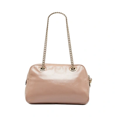 Shop Gucci Soho Pink Leather Shoulder Bag ()