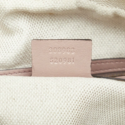 Shop Gucci Soho Pink Leather Shoulder Bag ()