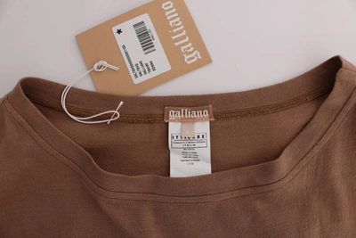 Shop John Galliano Brown Cotton Studded Women's Sweater