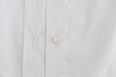 Shop John Galliano Chic White Cotton Blend Shortsleeve Women's Blouse