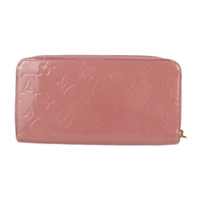 Pre-owned Louis Vuitton Portefeuille Zippy Pink Canvas Wallet  ()