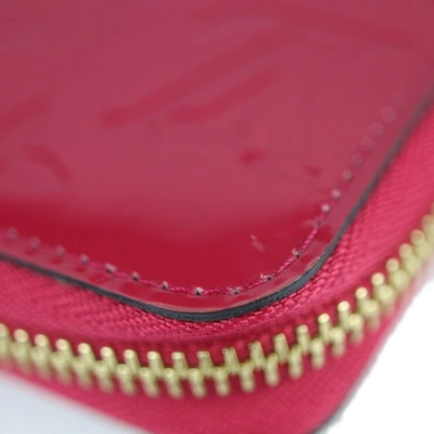 Louis Vuitton Zippy Wallet Red Patent Leather Wallet (Pre-Owned)