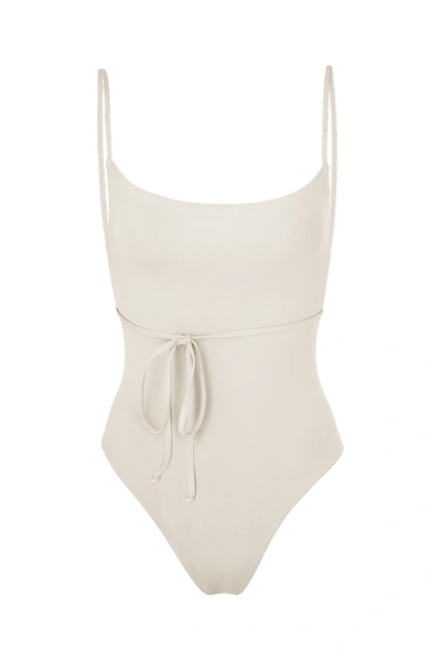 Shop Anemos K.m. Tie One-piece In White