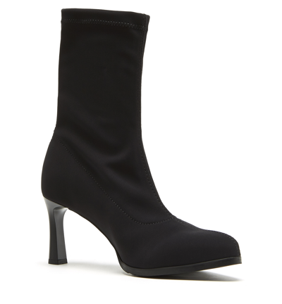 Shop La Canadienne Evelyn Stretch Fabric Bootie In Black