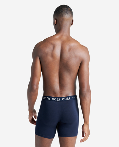 Kenneth Cole Stretch Boxer Briefs 3-pack In Navy,navy,black