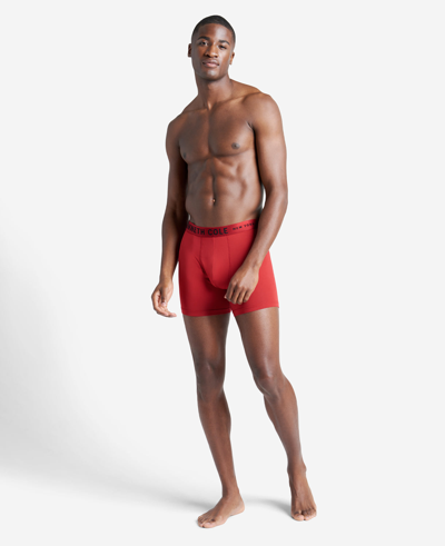 Shop Kenneth Cole Micro Stretch Boxer Briefs 3-pack In Black,red,granite