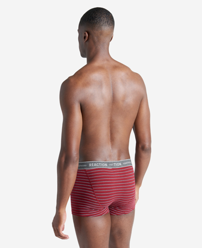 Kenneth Cole Stretch Boxer Briefs 3-pack In Blk,cabernet,heather Charcoal