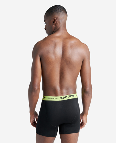 Kenneth Cole Micro Stretch Mesh Boxer Briefs 3-pack In Black,popwb