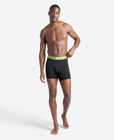 Shop Kenneth Cole Micro Stretch Mesh Boxer Briefs 3-pack In Black,popwb