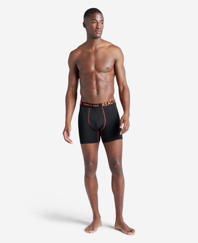 Shop Kenneth Cole Micro Stretch Boxer Briefs 3-pack In Black,popblackwb