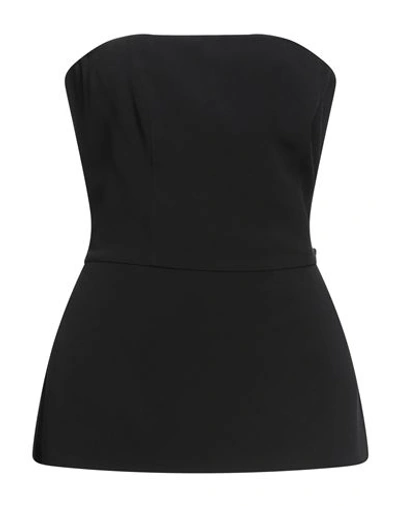 Sartoria Milanese Woman Top Black Size 12 Acrylic, Viscose In Black