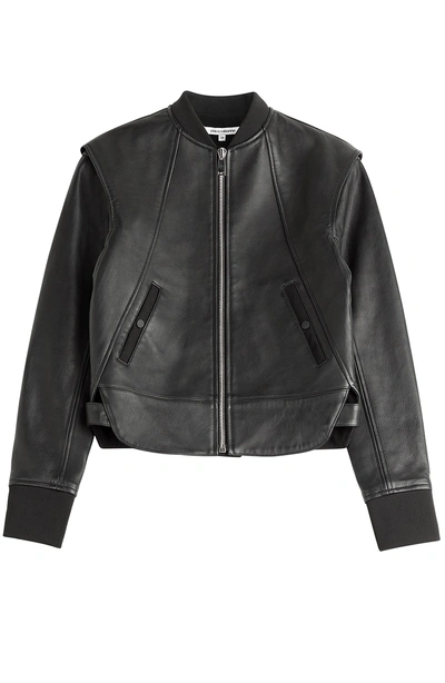 Rabanne Leather Jacket In Black