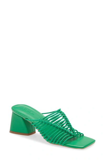 Shop Open Edit Clover Sandal In Green Vibrant