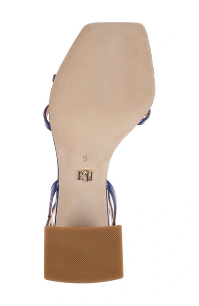 Shop Badgley Mischka Collection Ivanka Ankle Strap Sandal In Royal