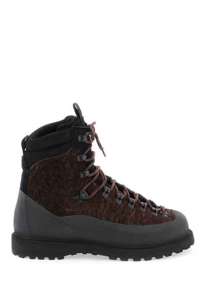 Shop Diemme Everest Trekking Boots In Dark Brown (brown)