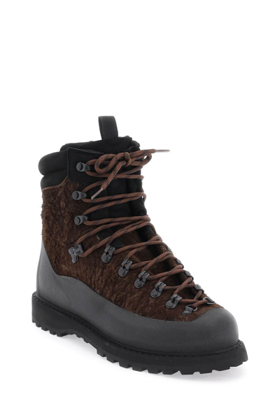 Shop Diemme Everest Trekking Boots In Dark Brown (brown)