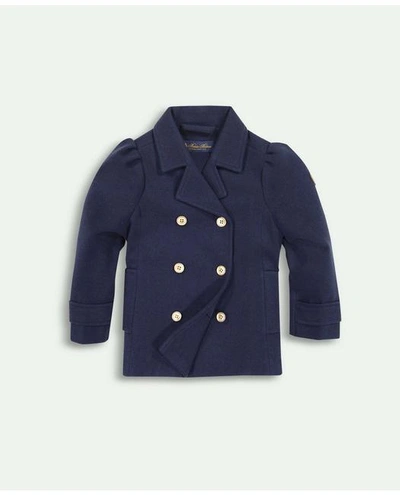 Shop Brooks Brothers Girls Peacoat | Navy | Size 8