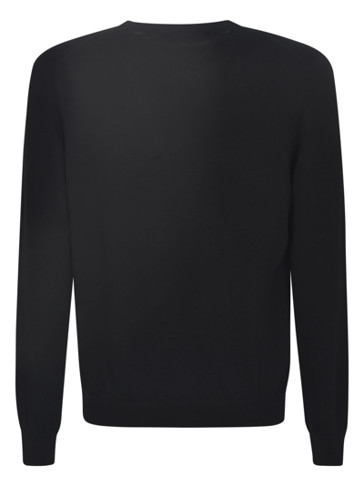 Shop Tagliatore Round Neck Sweater In Black
