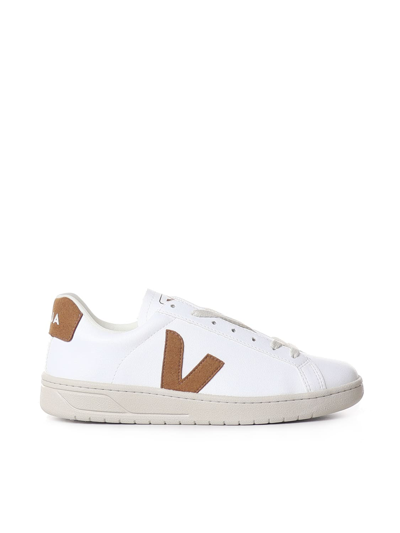 Shop Veja Sneakers With Logo In White, Caramel