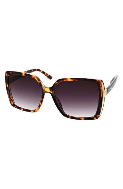 Shop Bcbg 52mm Gradient Square Sunglasses In Dark Demi