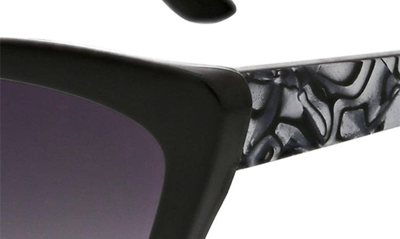 Shop Bcbg Cat Eye Sunglasses In Black