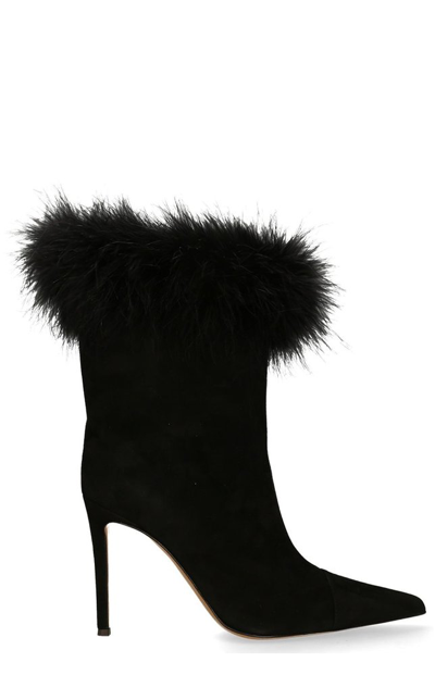 Shop Alexandre Vauthier Pointed Toe Heeled Boots In Black