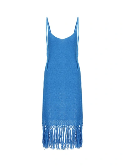 Shop Alanui Dresses In Swim Blue
