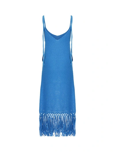 Shop Alanui Dresses In Swim Blue