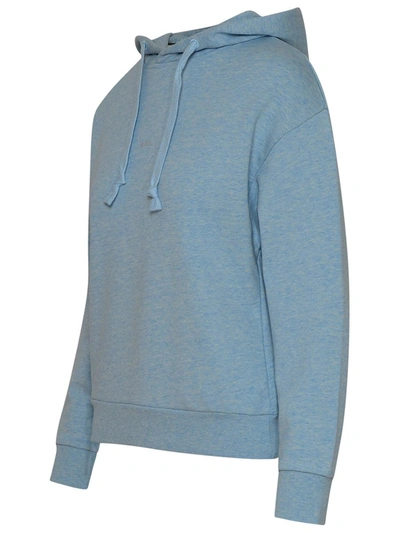 Shop Apc A.p.c. Cashmere Light Blue Cotton Sweatshirt