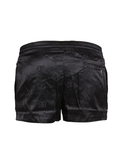 Shop Dolce & Gabbana Short Swimsuit In Black