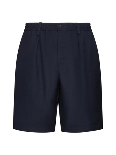 Shop Marni Shorts In Blublack