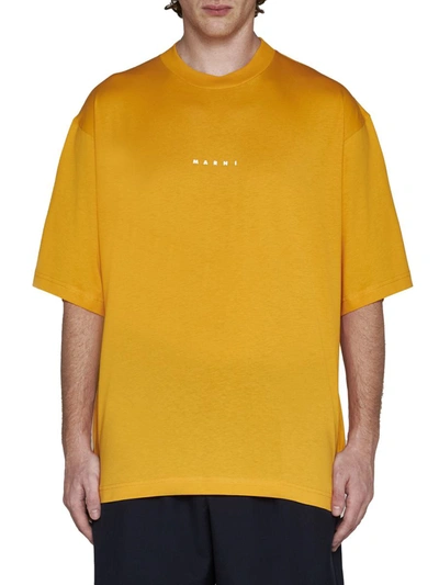Shop Marni T-shirts And Polos In Light Orange